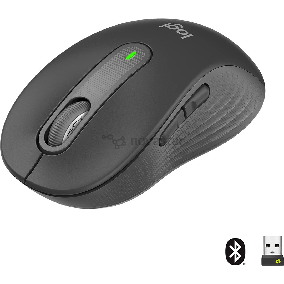 Logitech Signature M650 L, silent, juoda - Belaidė pelė