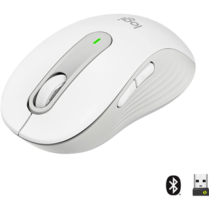 Logitech Signature M650 L, silent, white - Wireless Optical Mouse