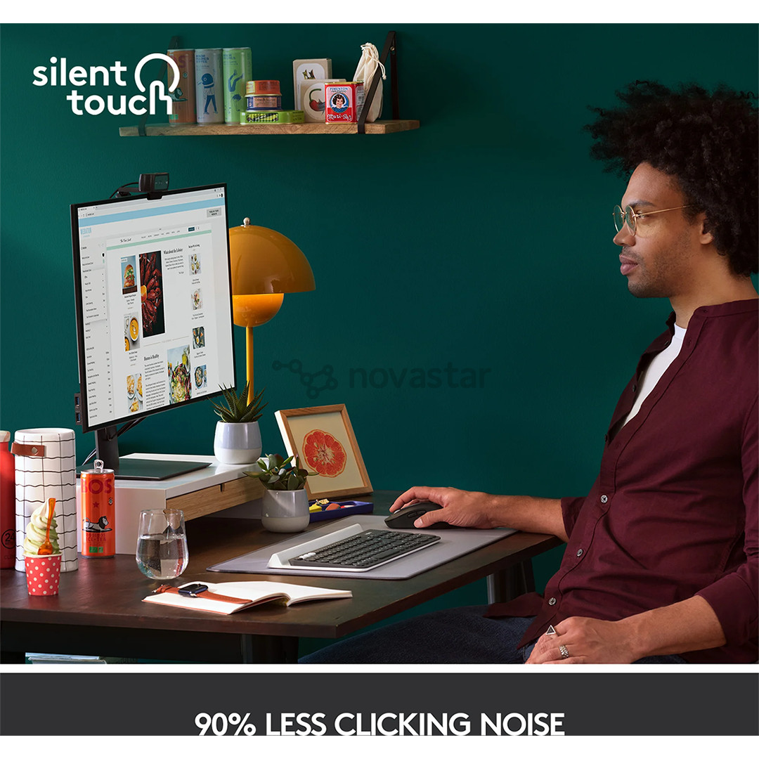 Logitech Signature M650 L, silent, juoda - Belaidė pelė