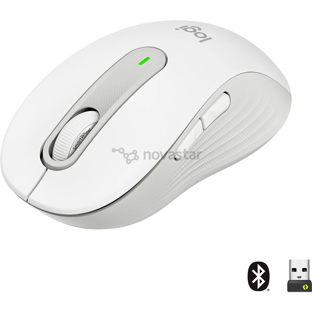 Logitech Signature M650, silent, balta - Belaidė pelė
