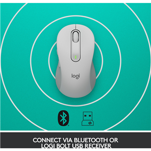 Pelė Logitech Signature M650, Belaidė, Balta