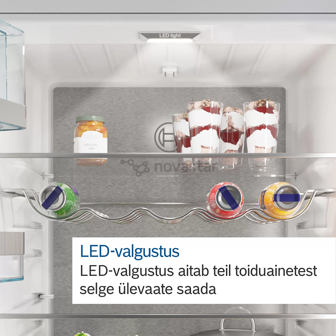 Bosch Serie 6, 319 L, height 178 cm - Built-in Cooler
