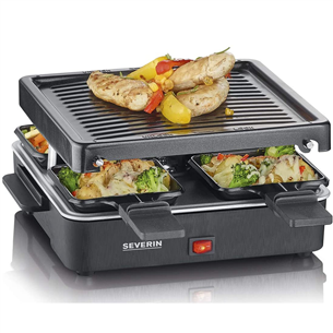 Severin, 600 W, black - Raclette grill