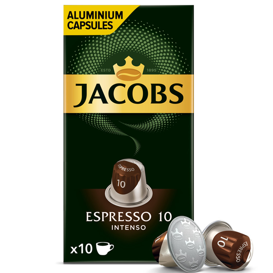 Kavos kapsulės JACOBS Espresso 10 Intenso