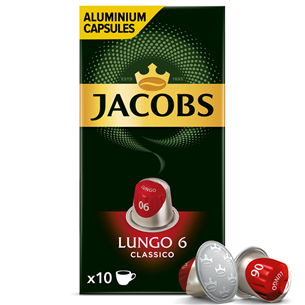 JACOBS Lungo 6 Classico, 10 порций - Кофейные капсулы