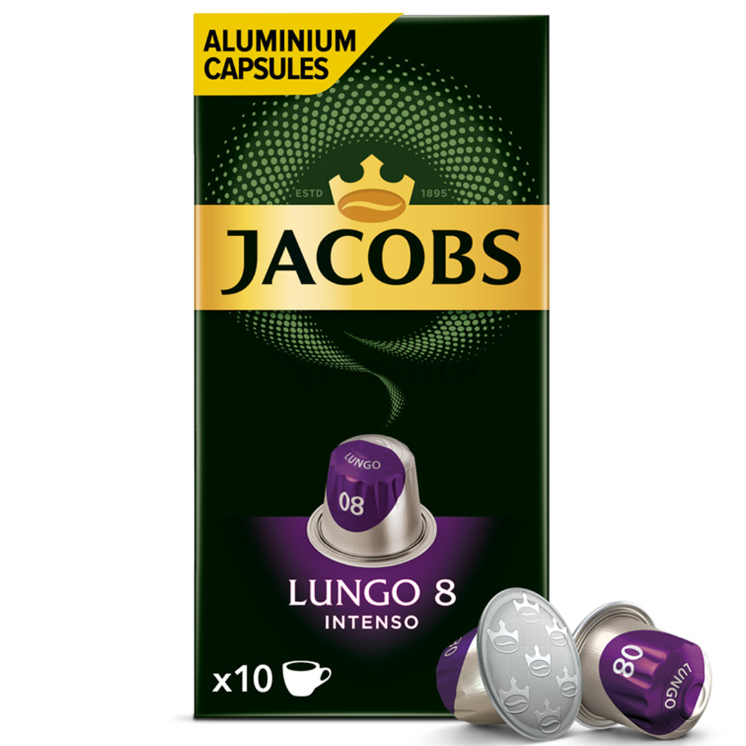 JACOBS Lungo 8 Intenso, 10 portions - Coffee capsules
