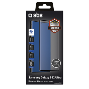 Apsauginis stiklas SBS Samsung Galaxy S22 Ultra 4D Tempered Glass