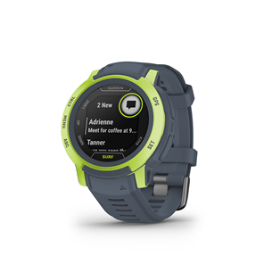 Garmin Instinct 2, Surf Edition, 45 мм, синий/неоново-желтый - Спортивные часы