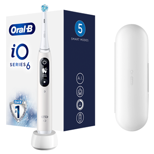 Braun Oral-B iO6, футляр, белый - Электрическая зубная щетка