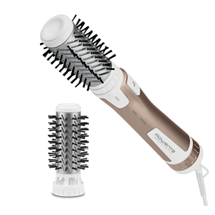 Rowenta Brush Activ Compact, 1000 W, white/copper – Rotating air styler