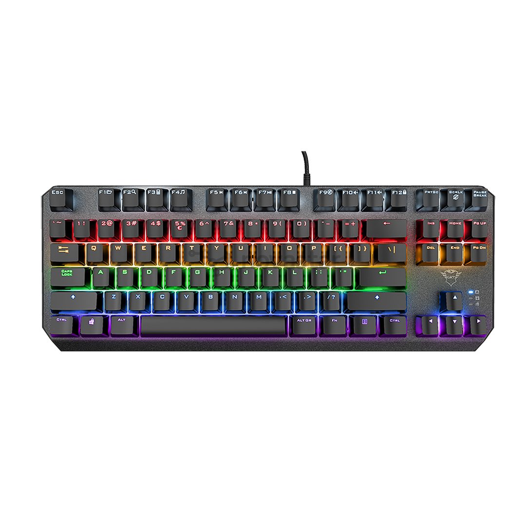 Klaviatūra Trust GXT834 Callaz TKL, RUS, Black