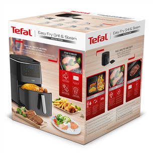 Air Fryer Tefal Easy Fry & Steam, 1700 W, black - 3in1