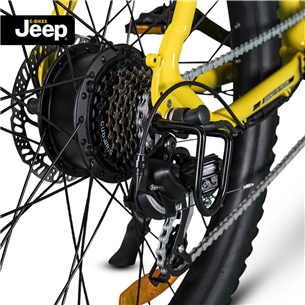 Elektrinis dviratis Jeep Mountain E-Bike MHR 7000, Yellow