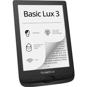 PocketBook Basic Lux 3, 6", 8 ГБ, черный - Электронная книга