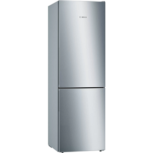 Bosch Serie 6, высота 186 см, 308 л, нерж. сталь - Холодильник KGE36AICA