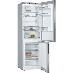 Bosch Series 6, 308 L, height 186 cm, inox - Refrigerator