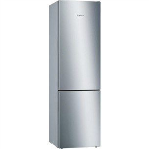 Bosch Series 6, 343 L, height 201 cm, inox - Refrigerator