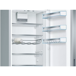 Bosch Series 6, 343 L, height 201 cm, inox - Refrigerator