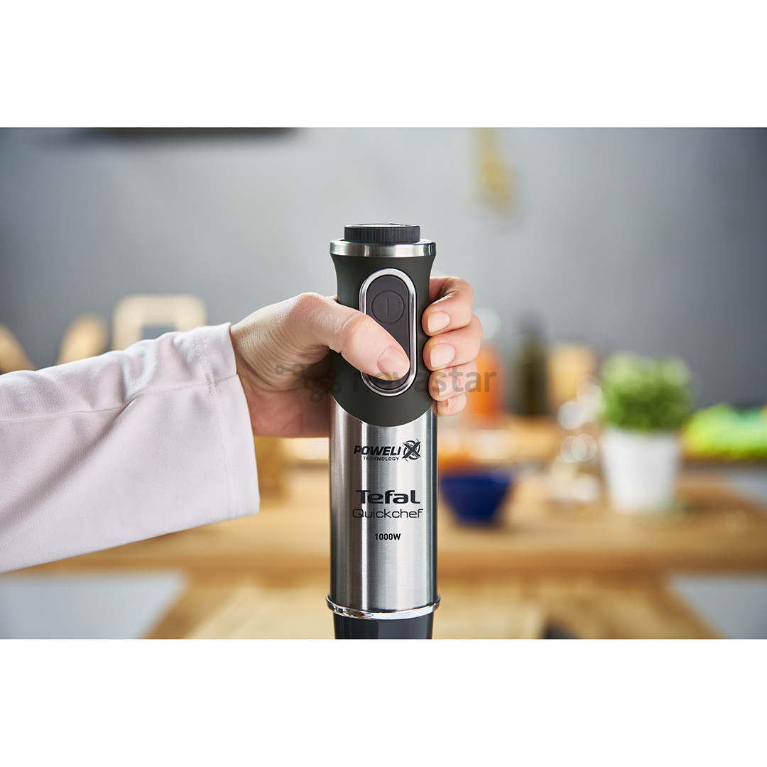 Tefal QuickChef 2in1, 1000 W, juodas/nerūdijančio plieno - Trintuvas