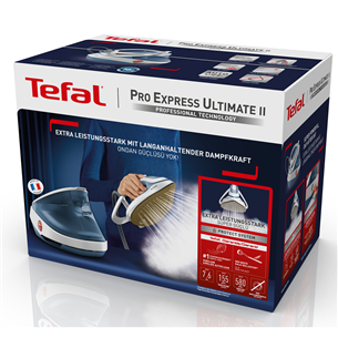 Tefal Pro Express Ultimate II, 3000 W, blue/white - Ironing System