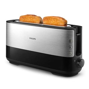 Philips Viva Collection, 950 W, black/silver - Toaster