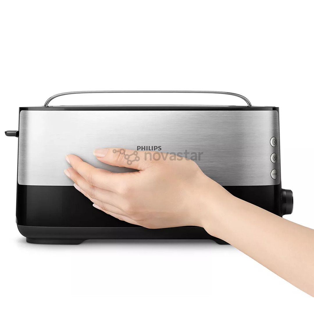 Philips Viva Collection, 950 W, black/silver - Toaster