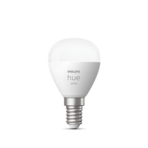 Lemputė Philips Hue White Lustre, P45, E14, White, 1 vnt.