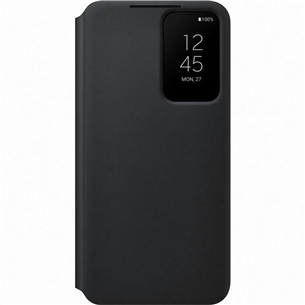 Samsung Galaxy S22 S-View Flip Cover, черный - Чехол для смартфона EF-ZS901CBEGEE