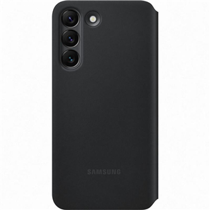 Samsung Galaxy S22 S-View Flip Cover, black - Smartphone cover