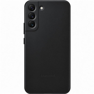 Dėklas Samsung Galaxy S22+ Leather cover, Odinis, juodas EF-VS906LBEGWW