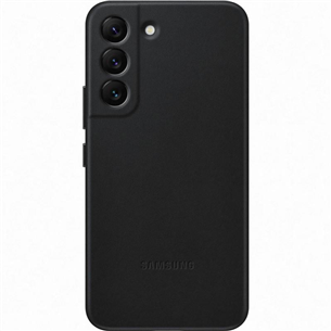 Dėklas Samsung Galaxy S22 Leather cover, Odinis, juodas EF-VS901LBEGWW