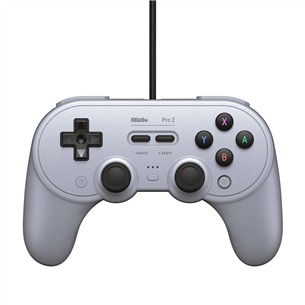 Žaidimų pultelis 8Bitdo Pro 2 Wired, Gray 6922621501824