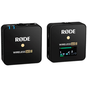 Mikrofono sistema RODE GO II Wireless Single, Black WIGOIISINGLE
