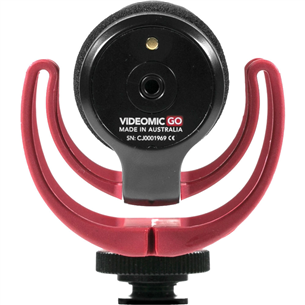 Mikrofonas RODE VideoMic GO, Black/Red