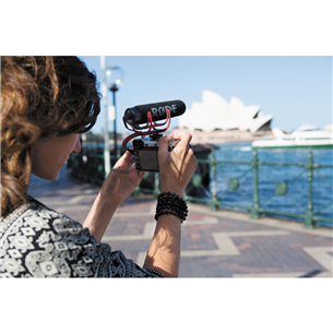 Mikrofonas RODE VideoMic GO, Black/Red