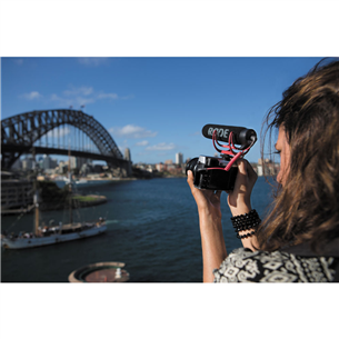 Mikrofonas RODE VideoMic GO, Black/Red