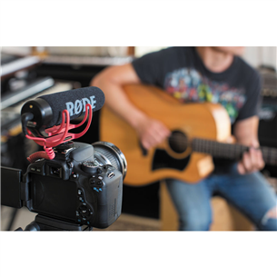 Mikrofonas RODE VideoMic GO, Black/Red