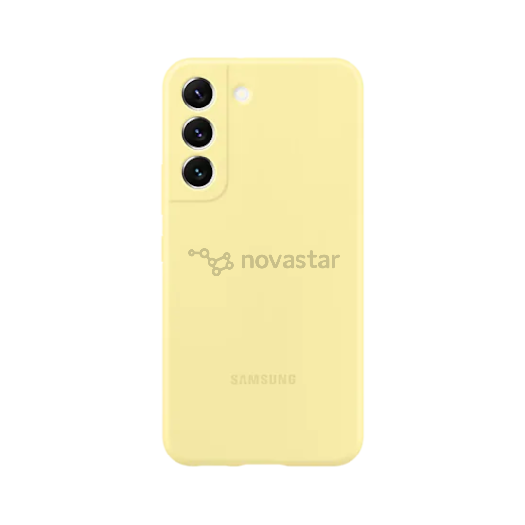 Dėklas Samsung Galaxy S22 Silicone Cover, Geltonas