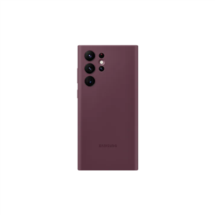 Samsung Galaxy S22 Ultra Silicone Cover, темно-красный - Чехол для смартфона EF-PS908TEEGWW