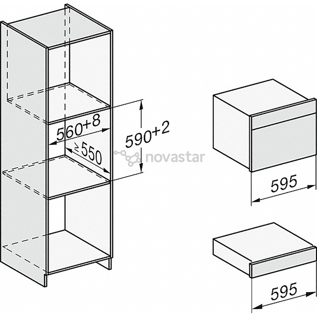 Miele, 40 л, черный - Интегрируемый паровой духовой шкаф с микроволновой печью