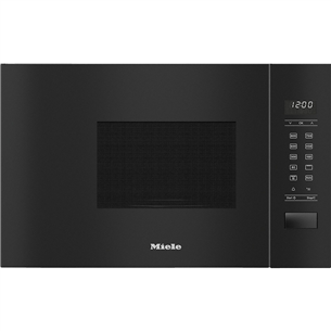 Miele, 17 л, 800 Вт, черный - Интегрируемая микроволновая печь с грилем