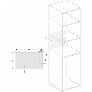 Įmontuojama mikrobangų krosnelė Miele M2234OBSW