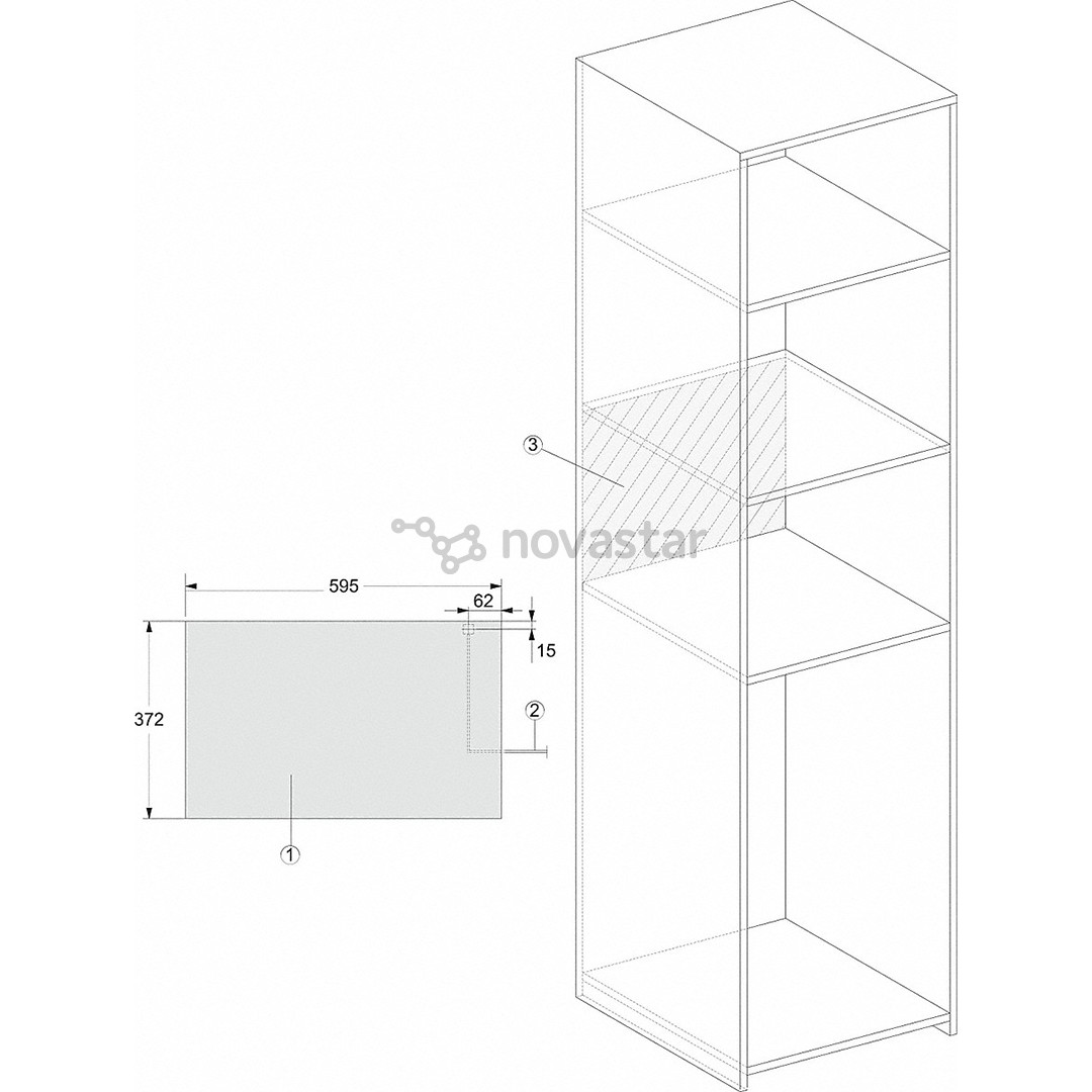 Įmontuojama mikrobangų krosnelė Miele M2234OBSW