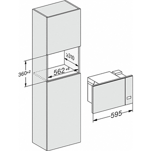 Įmontuojama mikrobangų krosnelė Miele M2234OBSW