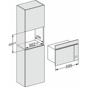Įmontuojama mikrobangų krosnelė Miele M2234OBSW