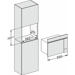 Įmontuojama mikrobangų krosnelė Miele M2234OBSW