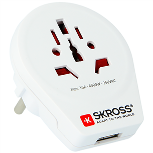 Адаптер для путешествий World to Europe USB SKROSS