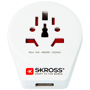 Adapteris USB SKROSS World - Europe