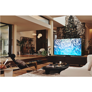 Samsung QN900B Neo QLED 8K Smart TV, 85'', центральная подставка, серебристый/черный - Телевизор