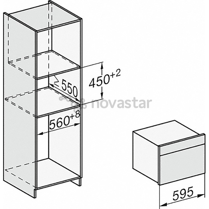 Miele, microwave function, pre-heating, 43 L, inox - Built-in Compact Oven